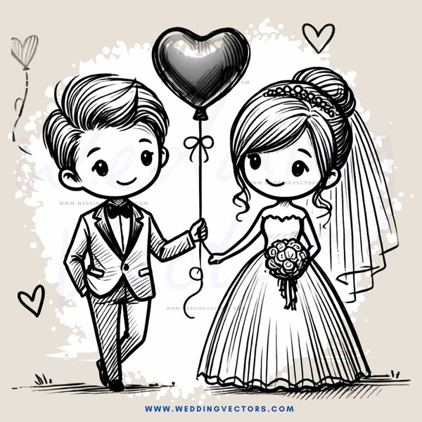 a boy and girl holding balloons