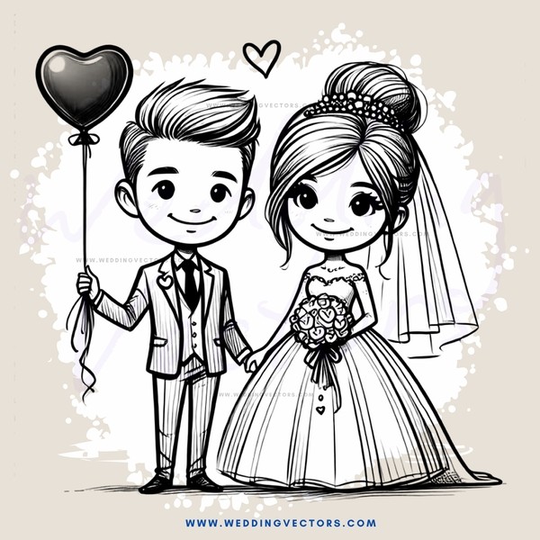 wedding engagement couple picture in black and white
