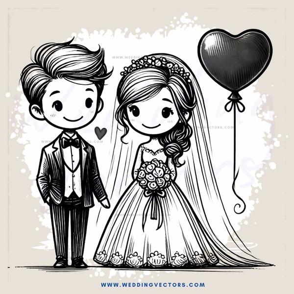 the bride & groom