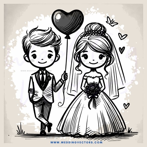 couple on wedding day