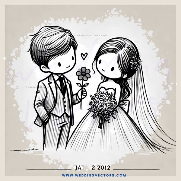 a wedding couple, 2012 wall decoration calendar