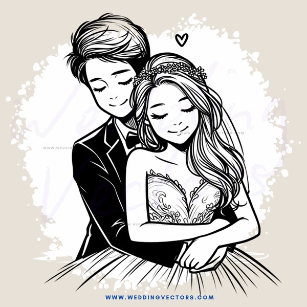 a couple embracing