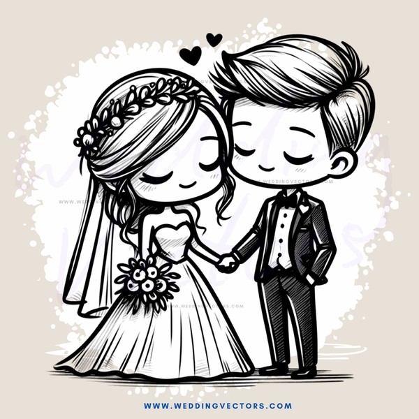 wedding bride and groom shake hands