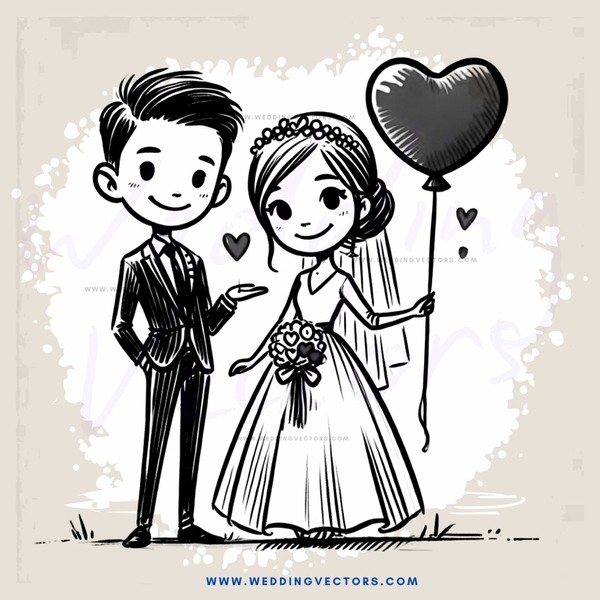 a boy and girl with balloons on their hands