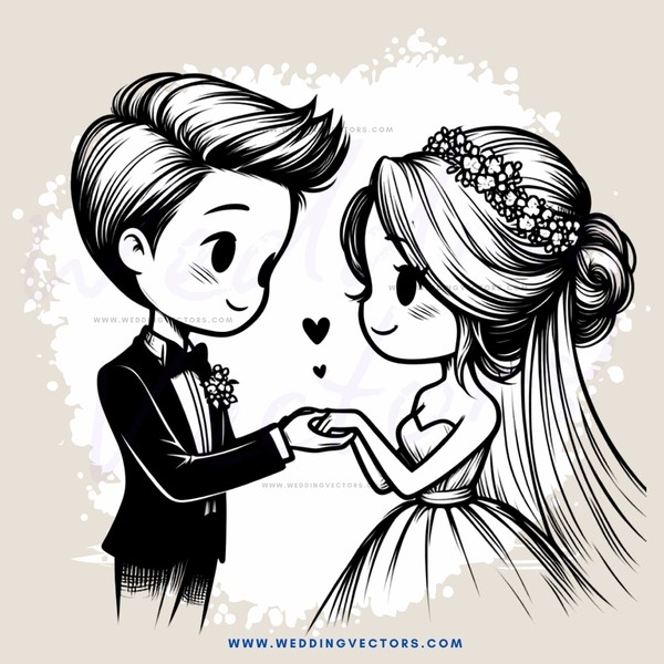 bride and groom exchange rings