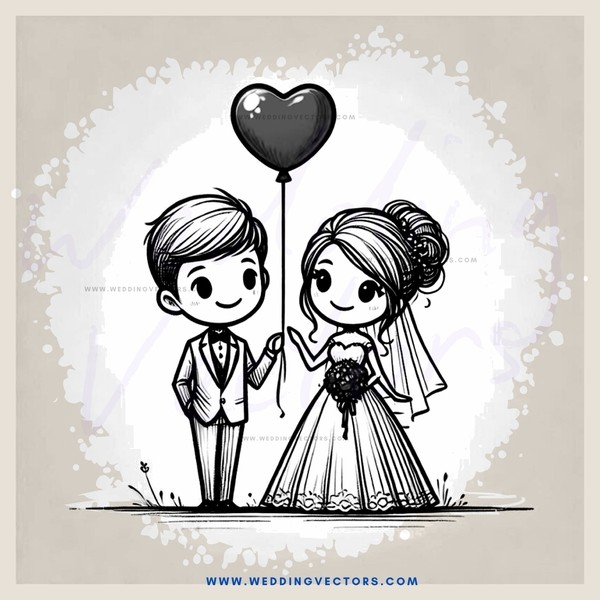 a boy and girl holding onto a balloon