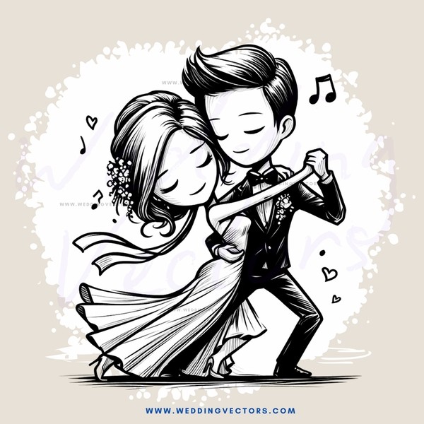 a couple dancing together