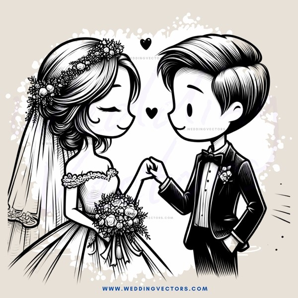 couple's hands interlocking with rings and hearts