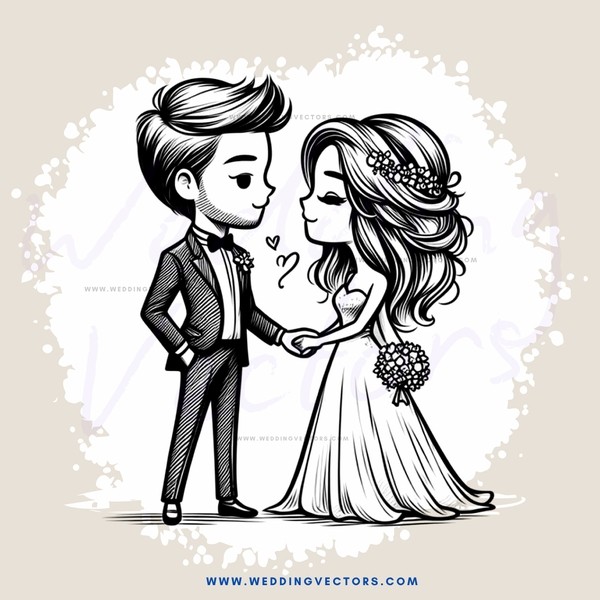 a bride and groom shake hands