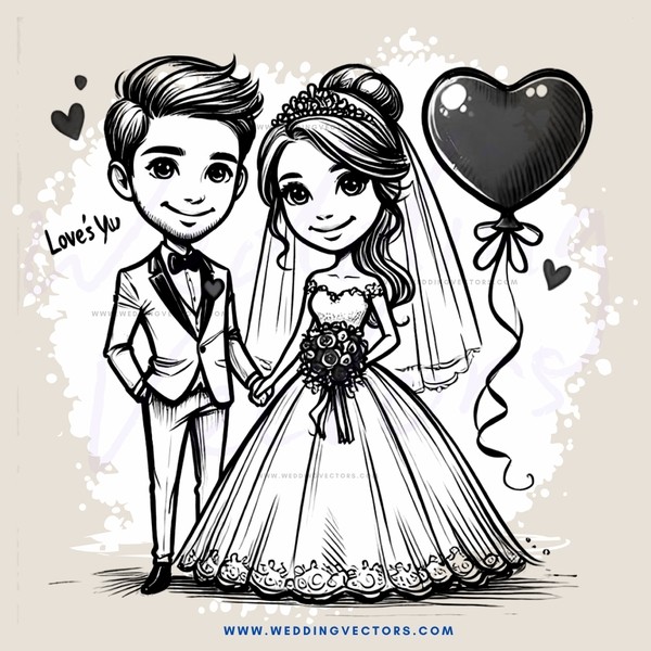 wedding picture of a couple