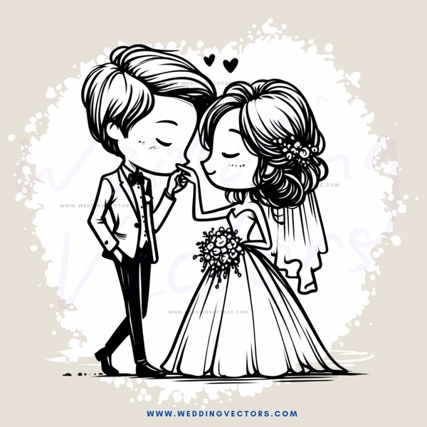 a couple's wedding day