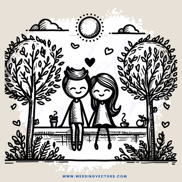 couple under tree
