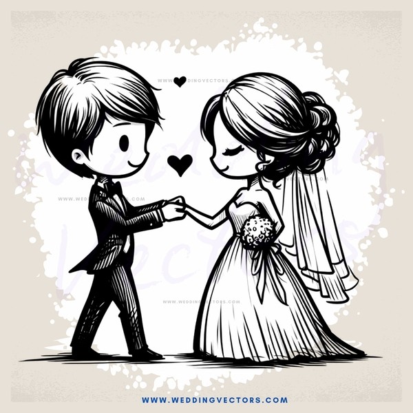 wedding cartoon picture