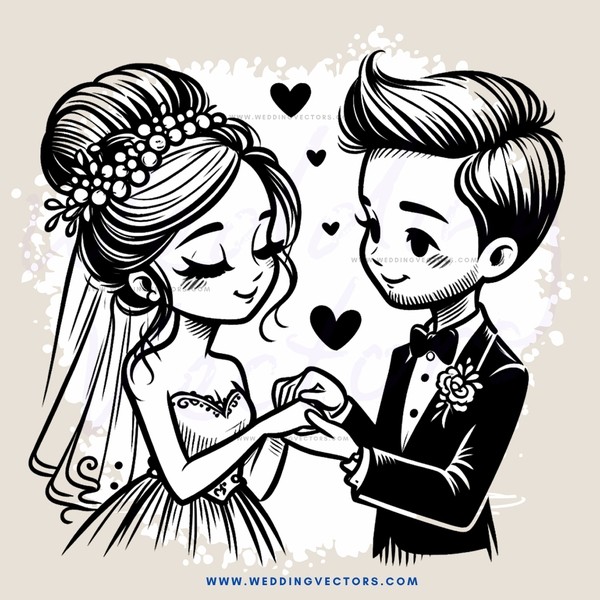 wedding couple posing for picture