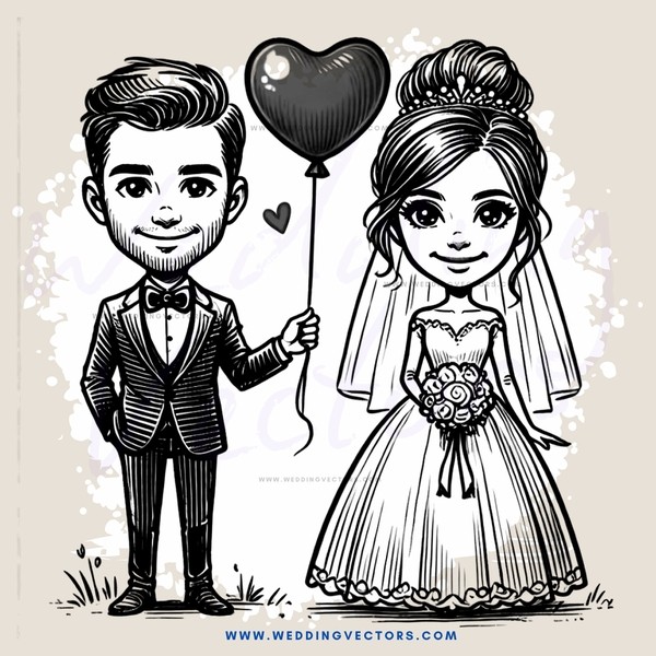 wedding bride & groom