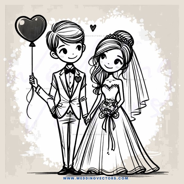 a couple's wedding day