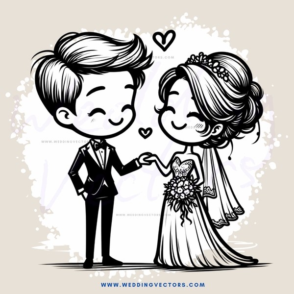 groom and bride posing together for their wedding picture