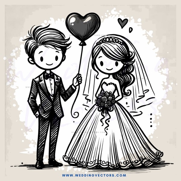 a wedding couple posing for a picture