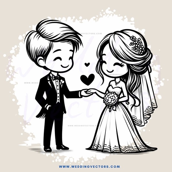 a couple holding hands and flowers