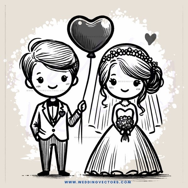 a bride and groom holding an airplane heart