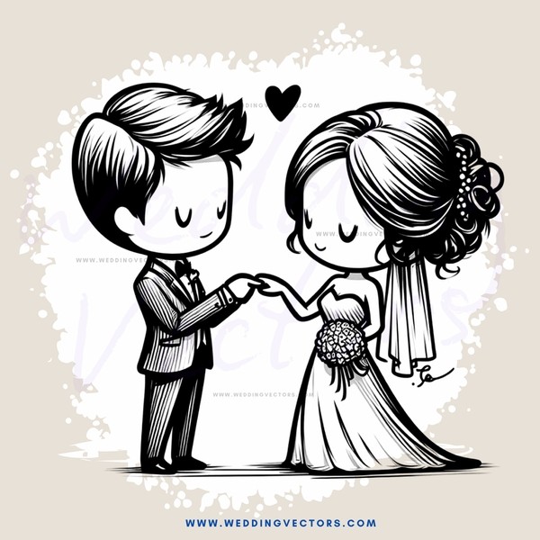 wedding couple posing for picture