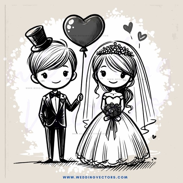 the groom and bride are about to get married