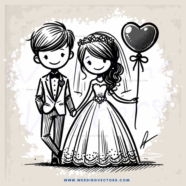 wedding couple posing for picture