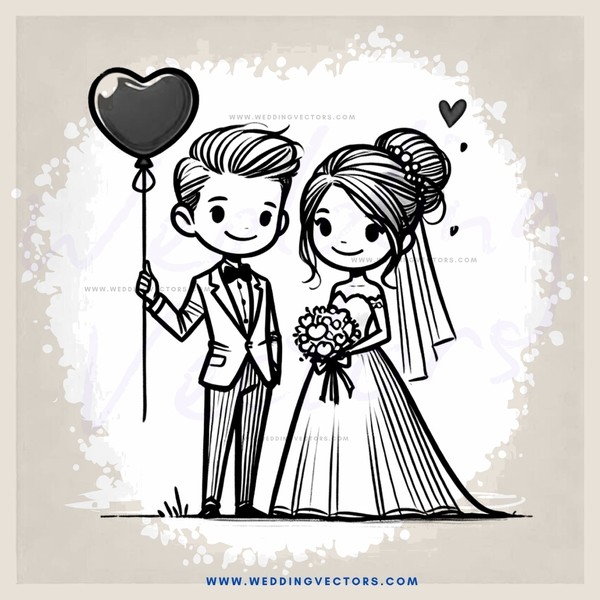 a wedding couple holding hands and lovingly smiling