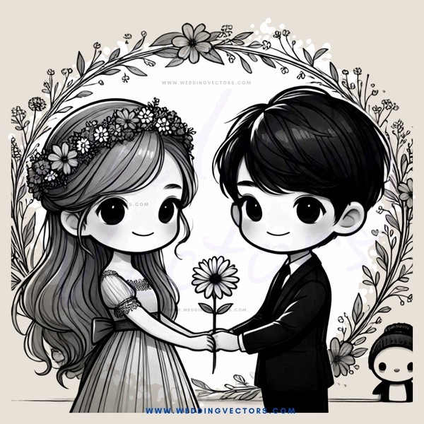 a couple holding hands and smiling at each other