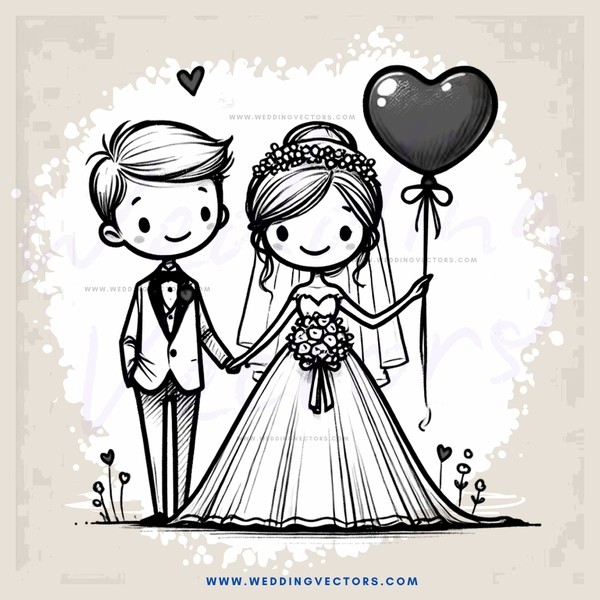 a man and woman getting married