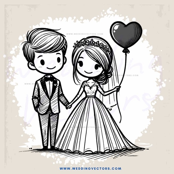 couple on their wedding day