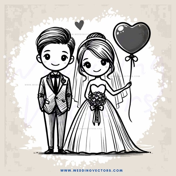 a boy and girl holding balloons
