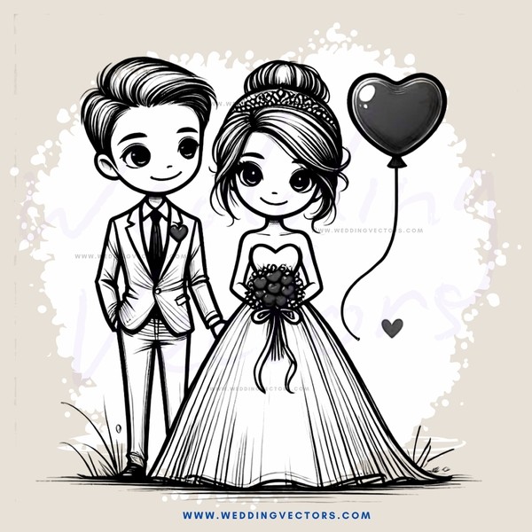boy and girl with balloon