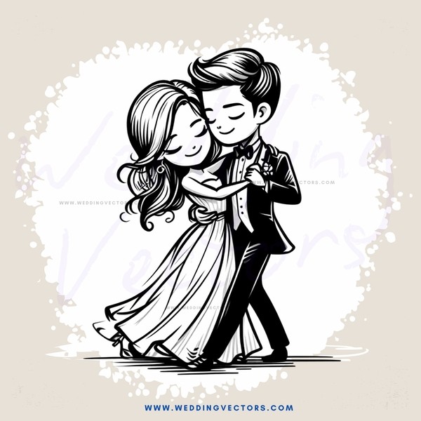 a dance in black and white