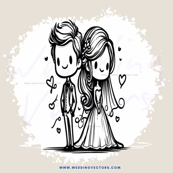 two people on their wedding day