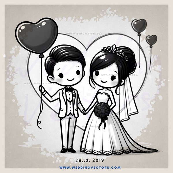 groom and bride in love picture