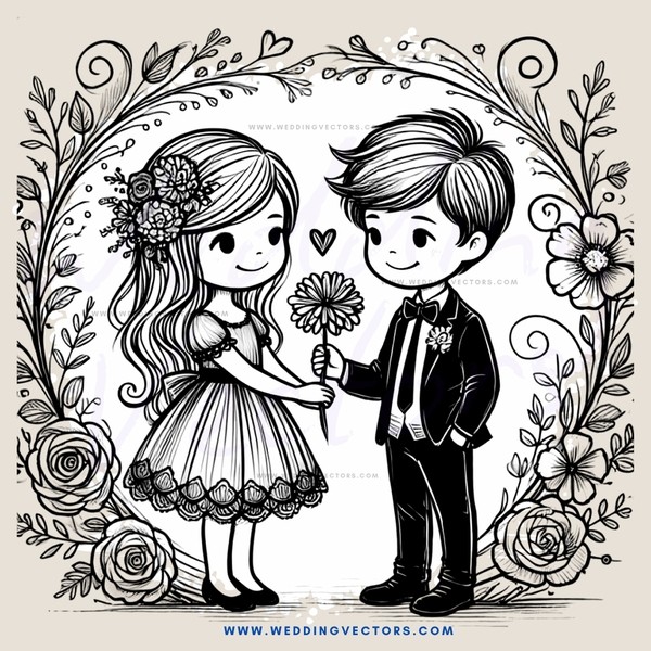 young couple standing together