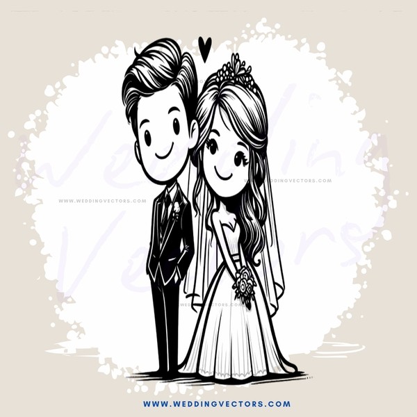 a couple in black and white