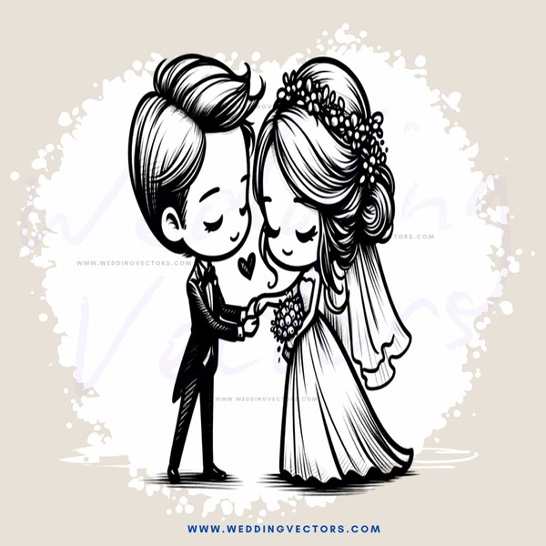 a couple in black and white