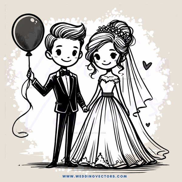 wedding couple posing for picture