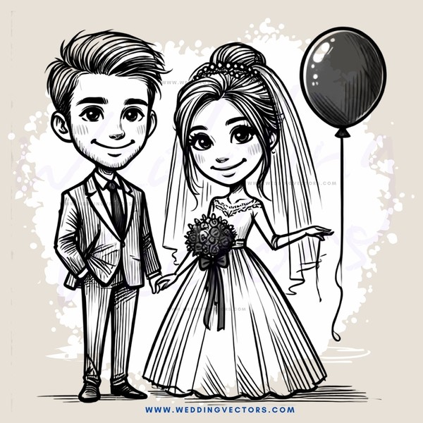 groom and bride posing for picture