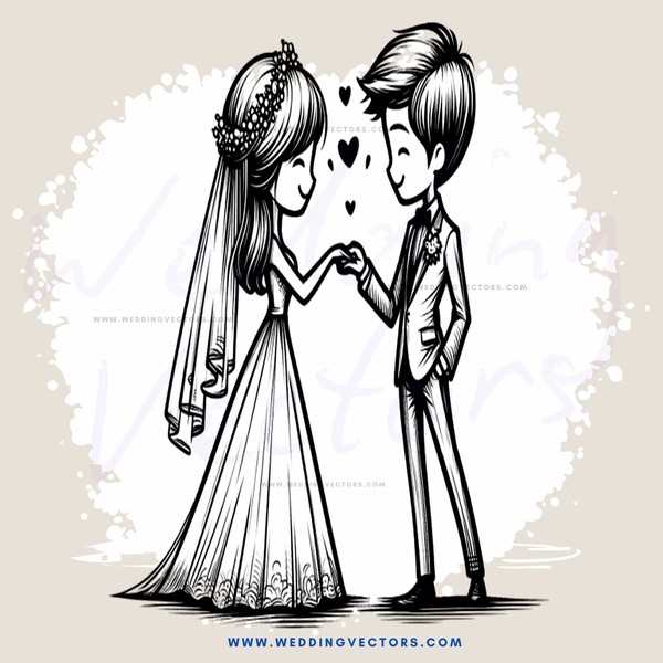 the couple exchanging rings