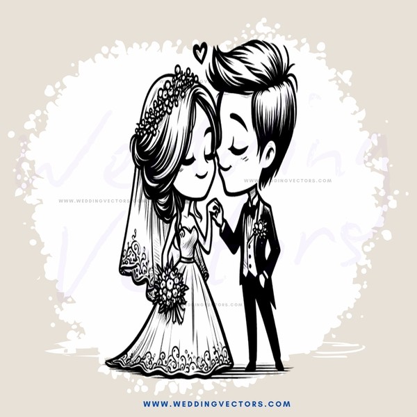 a boy and girl in wedding regalia