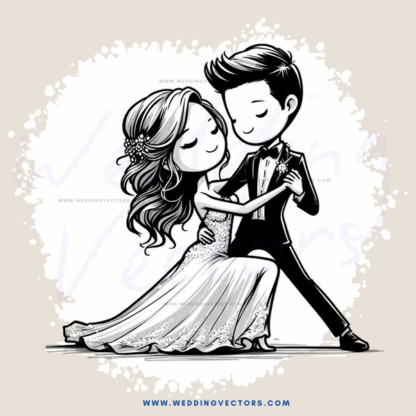 a man and woman dancing together