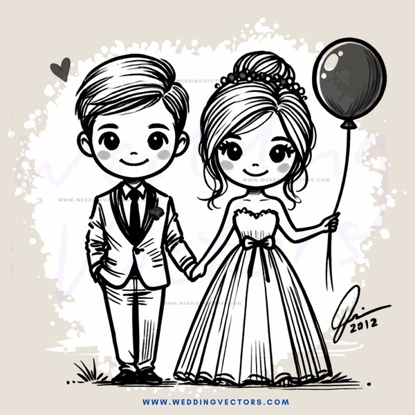 couple on their wedding day