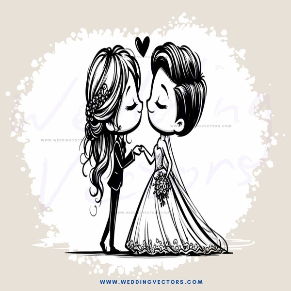 a couple hugs in a black and white illustration
