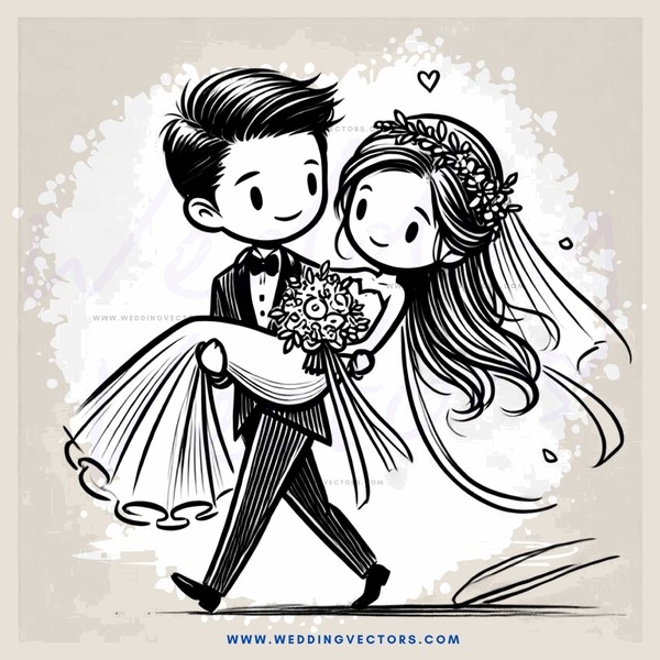 wedding bride and groom