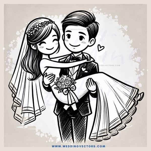 a couple embracing on their wedding day