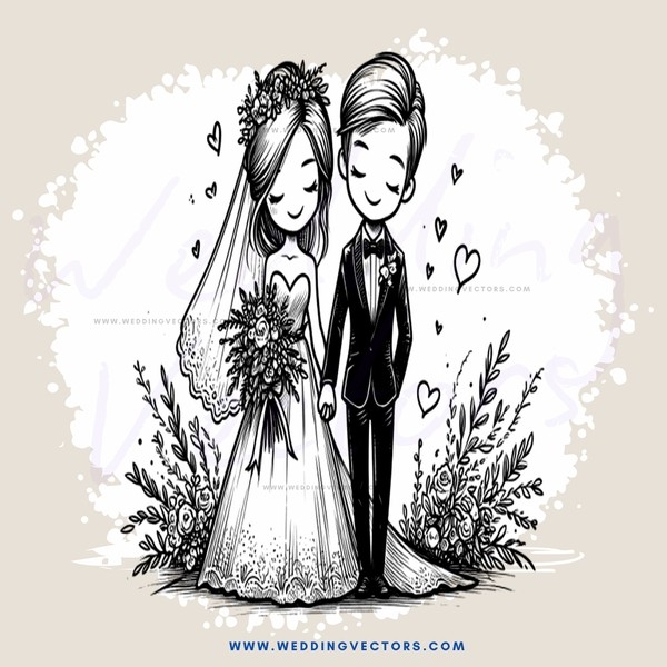a couple's wedding day