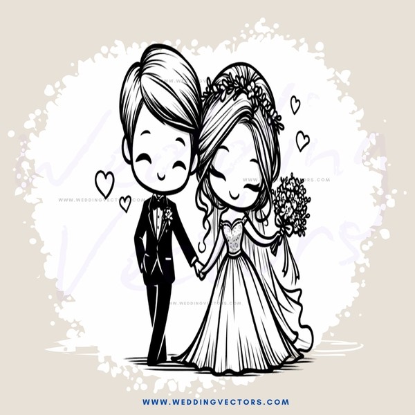 couple embracing on their wedding day